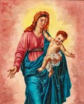 копия богоматери с младенцем