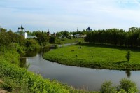 Пейзаж с излучиной реки