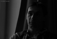 черно-белый портрет