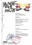 Свидетельство участника конкурса